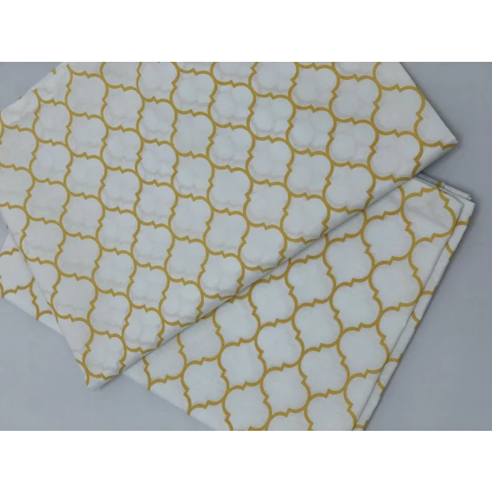 NIVEMESHOME FUNDA DE COJÍN AMARILLA CON DISEÑO GEOMÉTRICO JUEGO DE 2 50X70