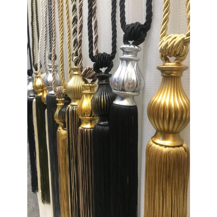 NIVEMESHOME BLACK-BEIGE MIXED CURTAIN VALANCE BRACKET