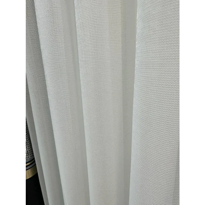 NİVEMESHOME TESLA WHITE GROUND 1/3 DENSE PILE TULLE CURTAIN APM