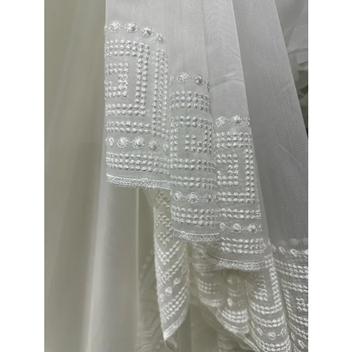 NİVEMESHOME FALDA DE TUL CON ADORNOS DE FALDA DE ETEK CON UNA PULGADA DE POPYL TUL APM