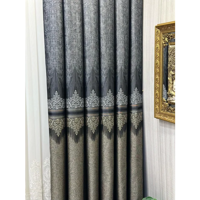 NİVEMESHOME TITUS FJ632145 V-913 NEGRO 1/3 PLISADA CORTINA TRASLÚCIDA APM