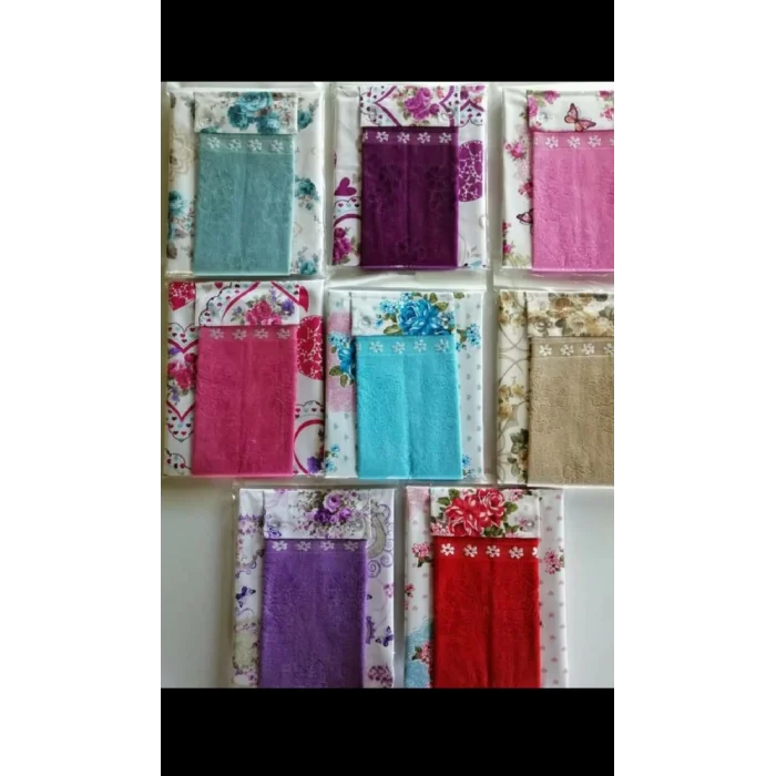 Grembiule da cucina in velluto turchese NIVEMESHOME