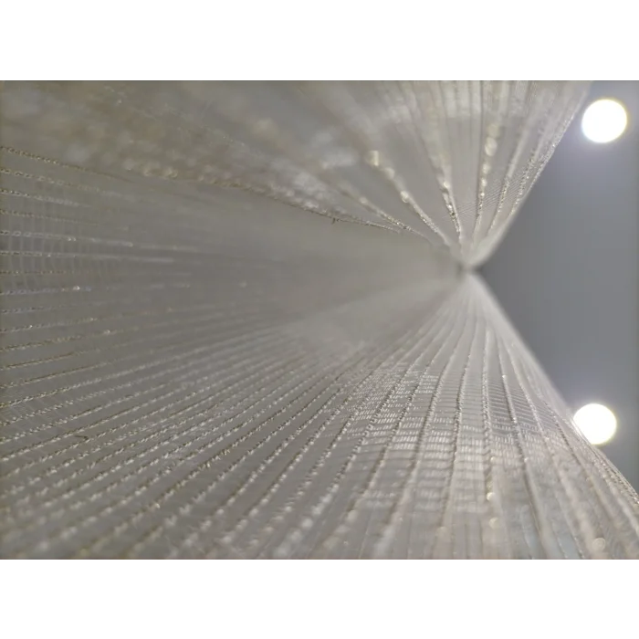 NİVEMESHOME VALDA KARE DESENLİ 1/3 SIK PİLE TÜL PERDE APM