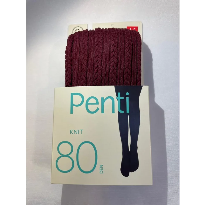 PENTİ PRETTY KNIT 80 DENIERS TIGHTS BURGUNDY 4-5 YEARS