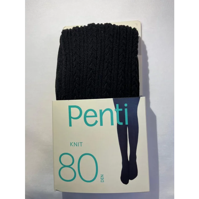 MEDIAS DE PANTY PENTI PRETTY KNIT 80 DEN NEGRO 6-8 AÑOS