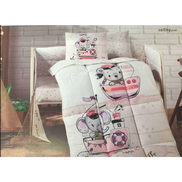 JUEGO DE CUNA DE CRISTAL ROSA PINKY PINKY