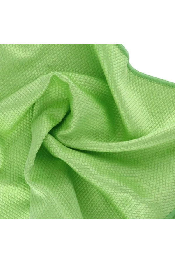 %100 MİCROFİBER BAKLAVA DESEN CAM BEZİ FISTIK YEŞİLİ 50X70 APM