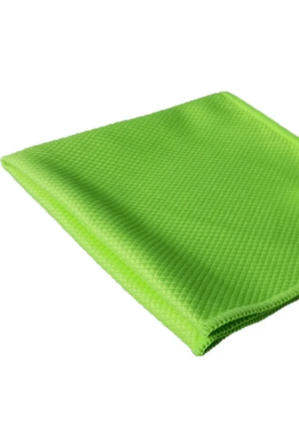 %100 MİCROFİBER BAKLAVA DESEN CAM BEZİ FISTIK YEŞİLİ 50X70 APM