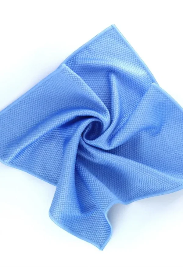 %100 MİCROFİBER BAKLAVA DESEN CAM BEZİ MAVİ 50X70 APM