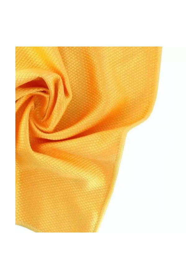 %100 MİKROFİBER BAKLAVA DESEN CAM BEZİ TURUNCU 50X70 APM