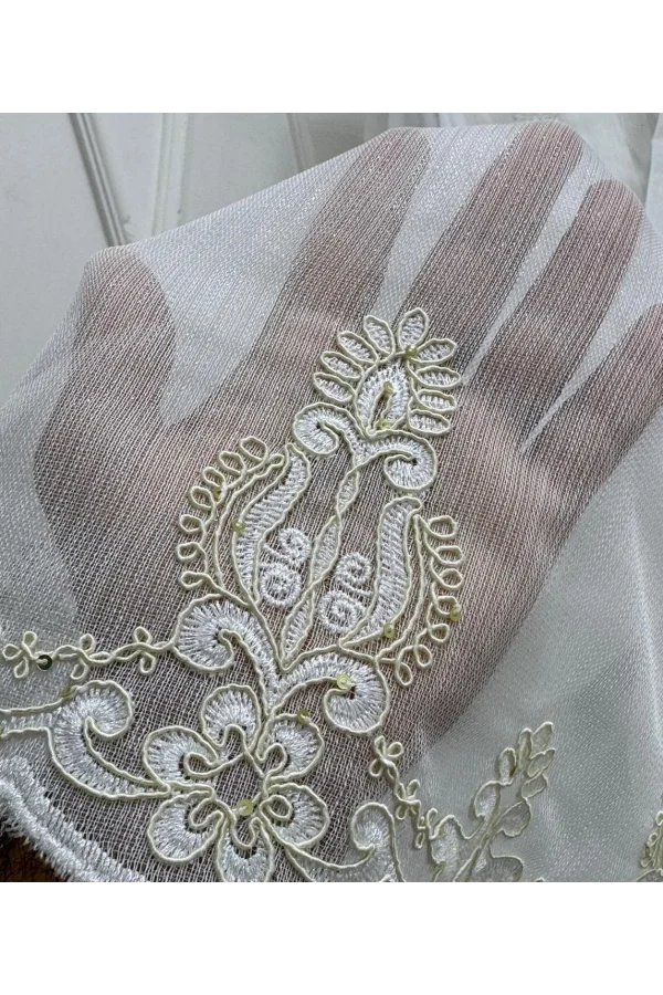 NİVEMESHOME ELİSYA 3812 ORO BRILLANTE 1/3 BORDADO CON BAMBÚ