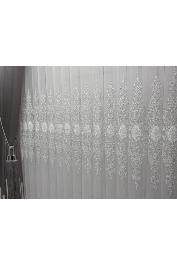 NIVEMESHOME BELYA APLİK4 PLATA 1/3 PILARES CORTINA DE BAMBÚ TÜLL