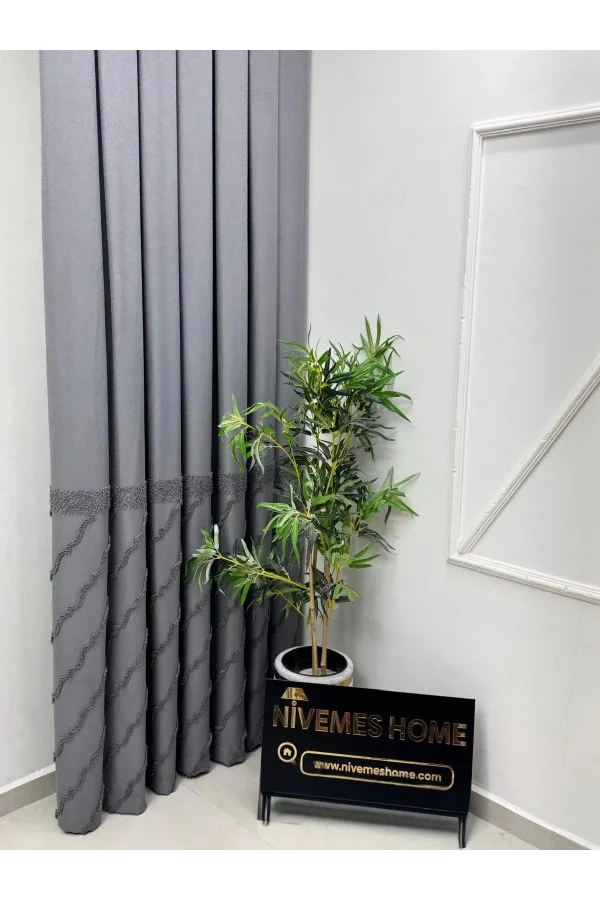 NİVEMESHOME VERA 1/3 PİLELİ FON PERDE APM