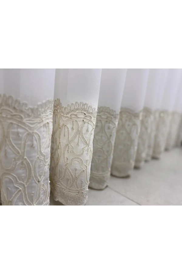 NİVEMESHOME LUMİNA 7194 V2 1/2,5 PİLELİ BAMBU TÜL PERDE