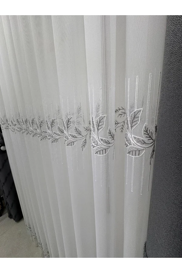 NİVEMESHOME EYLÜLZADE PLATA DETALLE 1/2,5 TUL CON PLIEGUES CORTINAS APM