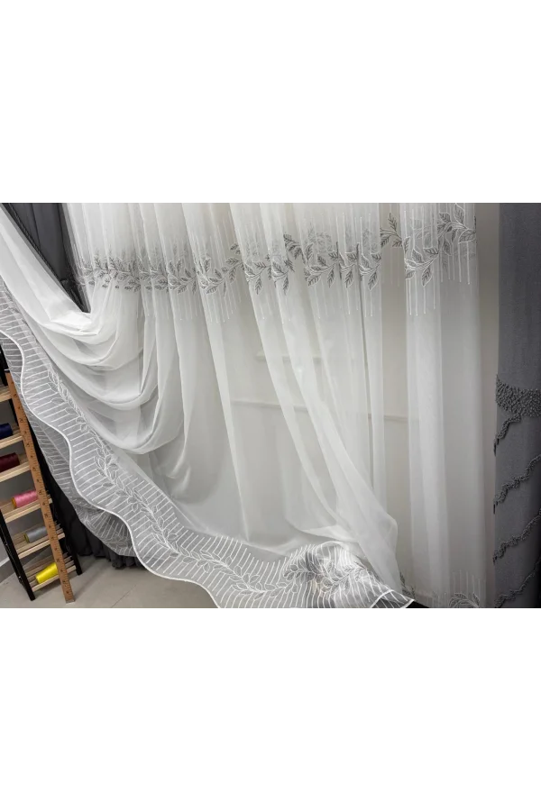 NİVEMESHOME EYLÜLZADE PLATA DETALLE 1/2,5 TUL CON PLIEGUES CORTINAS APM