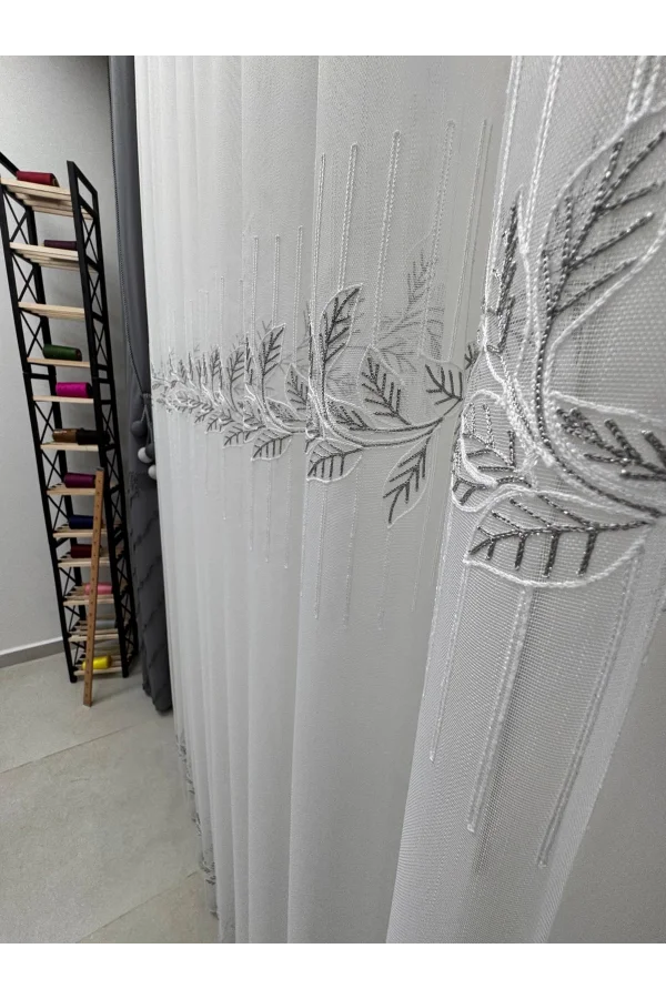 NİVEMESHOME EYLÜLZADE PLATA DETALLE 1/2,5 TUL CON PLIEGUES CORTINAS APM