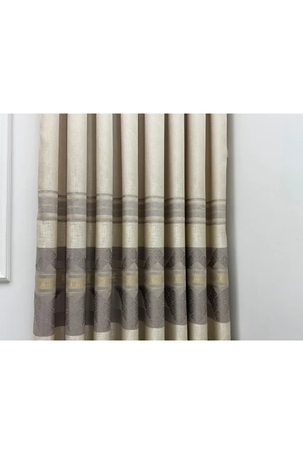 NİVEMESHOME CEYHAN V-5202 VİZON 1/3 SIK PİLE FON PERDE APM