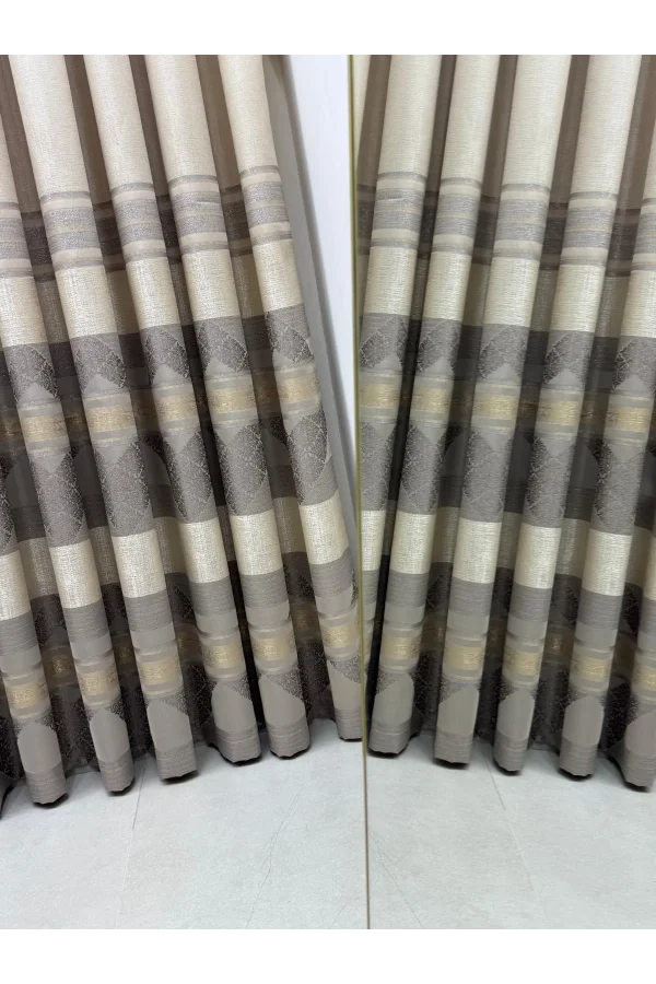 NİVEMESHOME CEYHAN V-5202 VİZON 1/3 SIK PİLE FON PERDE APM