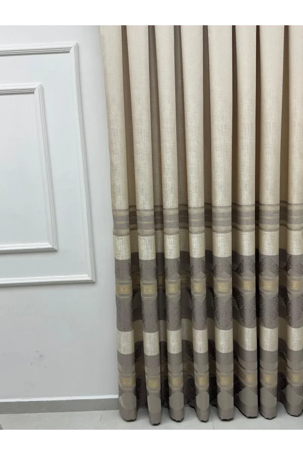 NİVEMESHOME CEYHAN V-5202 VİZON 1/3 SIK PİLE FON PERDE APM