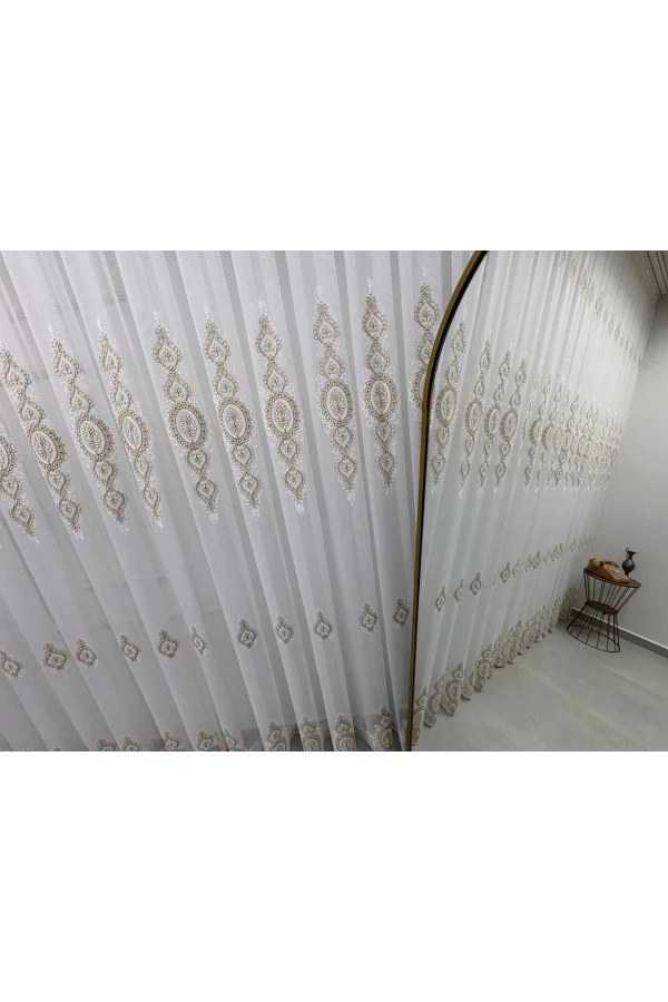 NIVEMESHOME YAREN 2024 ORO 1/2,5 TRANSLÚCIDO CORTINA APM