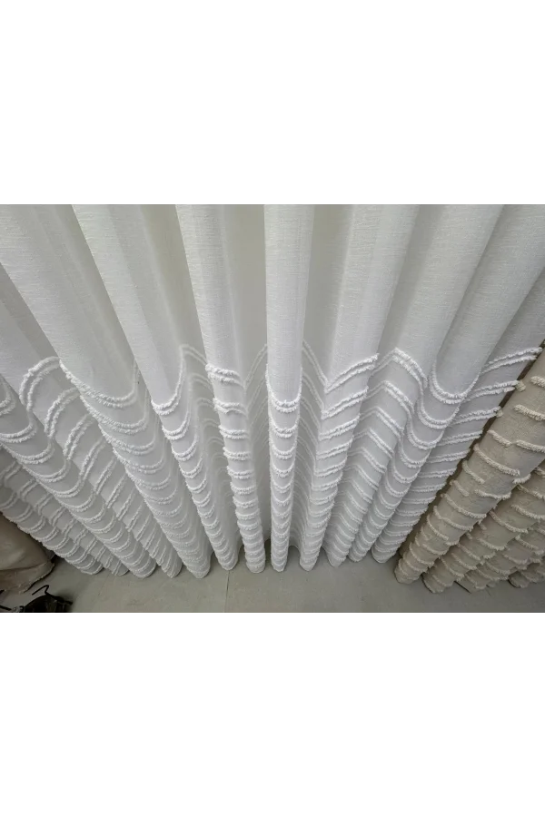 NİVEMESHOME DURU 1/3 PİLELİ TÜL PERDE APM