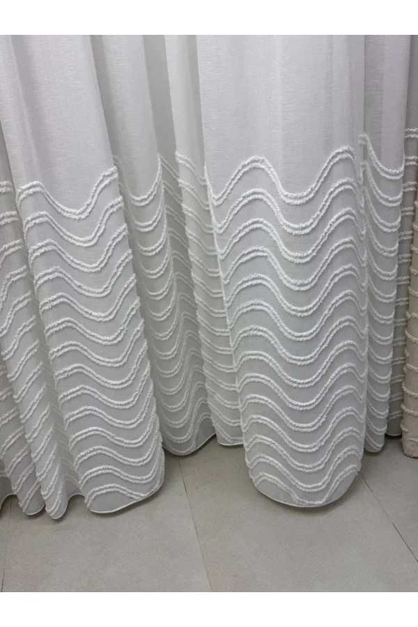 NİVEMESHOME DURU 1/3 PİLELİ TÜL PERDE APM