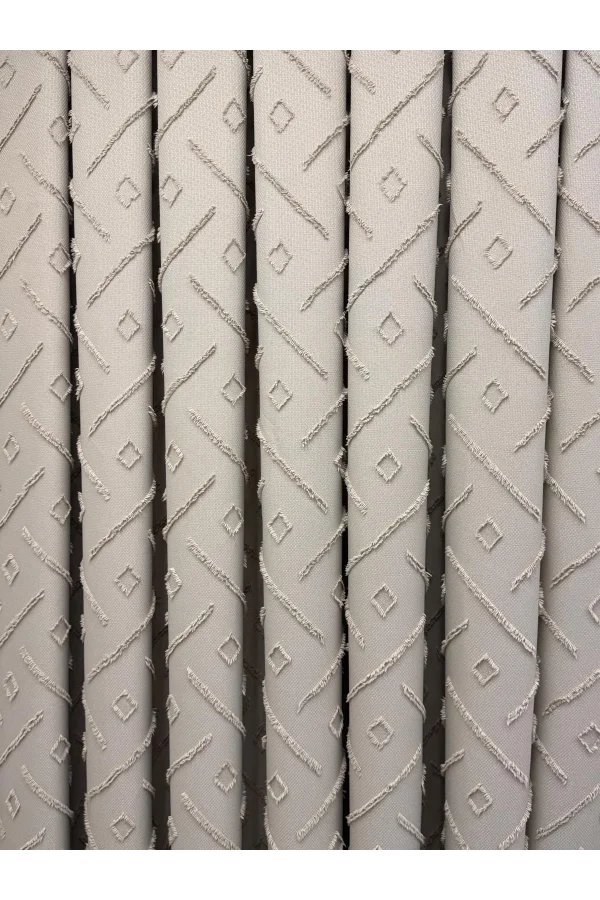 NİVEMESHOME SILK 3-0006 HAZEL 1/3 PILLED CURTAIN