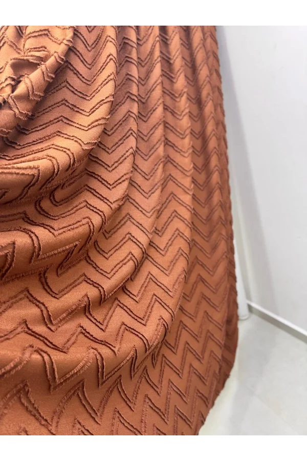 NİVEMESHOME RİTİM KİREMİT 1/3 PİLELİ FON PERDE