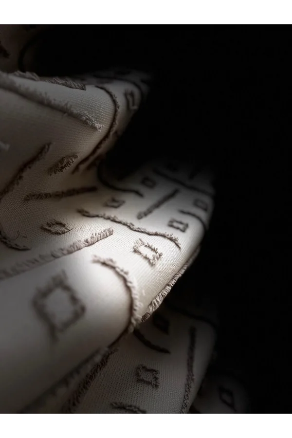 NİVEMESHOME  SEDEF GRİ  1/3 PİLELİ FON PERDE