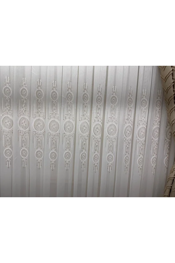 NİVEMESHOME SEDEF VİZON 1/2,5 PİLELİ TÜL PERDE APM