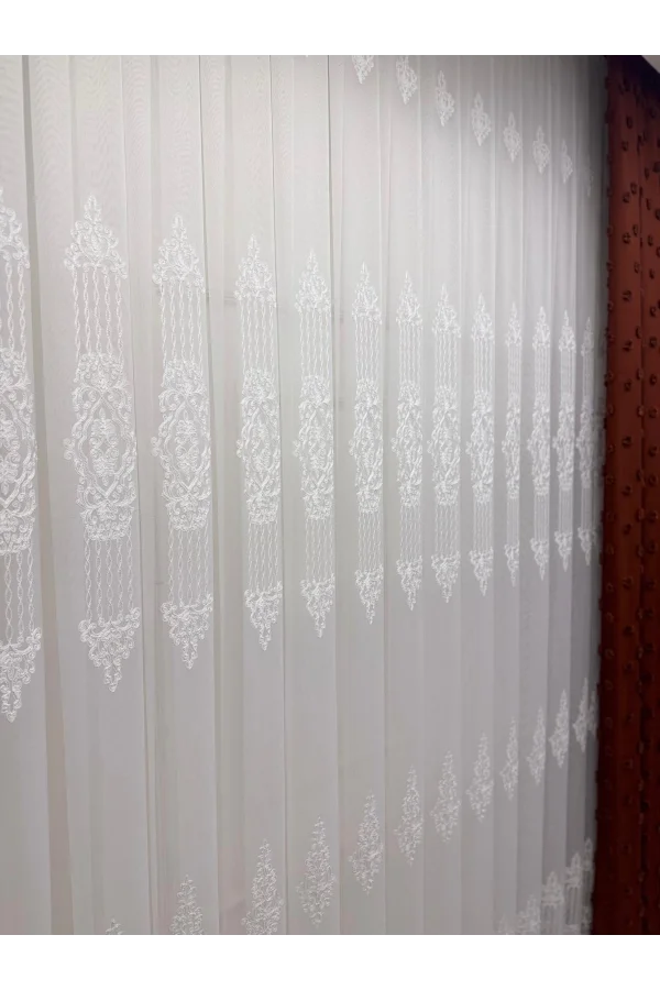 NİVEMESHOME 4528 ASEL  1/3 PİLELİ  TÜL PERDE APM