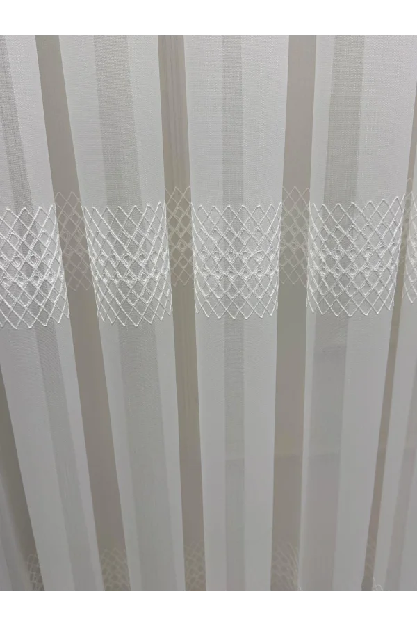 NIVEMESHOME 2075 MELODÍA ECRÚ 1/3 CORTINA DE TUL DE BAMBÚ PLEGABLE