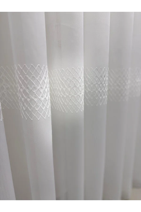 NIVEMESHOME 2075 MELODÍA ECRÚ 1/3 CORTINA DE TUL DE BAMBÚ PLEGABLE
