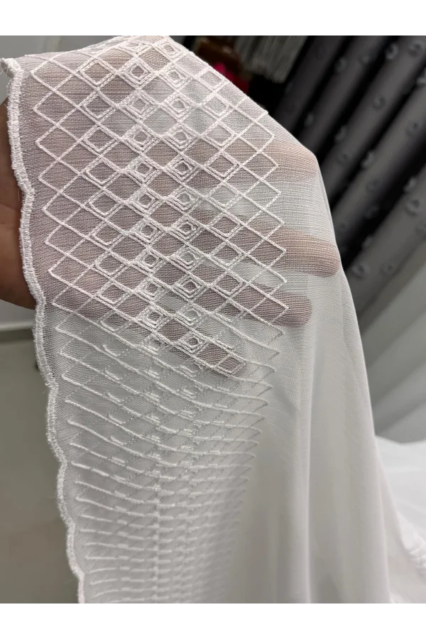 NIVEMESHOME 2075 MELODÍA ECRÚ 1/3 CORTINA DE TUL DE BAMBÚ PLEGABLE