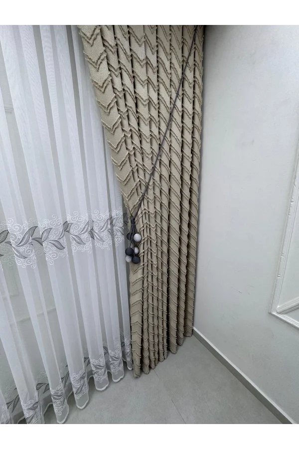 NİVEMESHOME LALE ARGENTO 1/2,5 SFIORATO TENDA TULLE APM