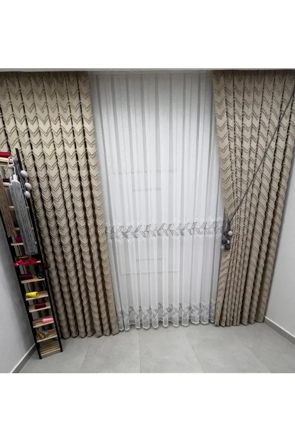 NİVEMESHOME LALE ARGENTO 1/2,5 SFIORATO TENDA TULLE APM