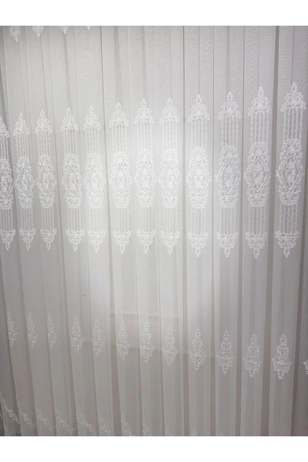 NİVEMESHOME 4528 ASEL 1/2,5 PİLELİ TÜL PERDE APM