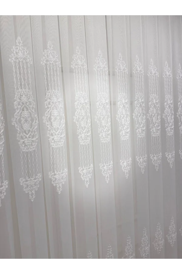 NİVEMESHOME 4528 ASEL 1/2,5 PİLELİ TÜL PERDE APM