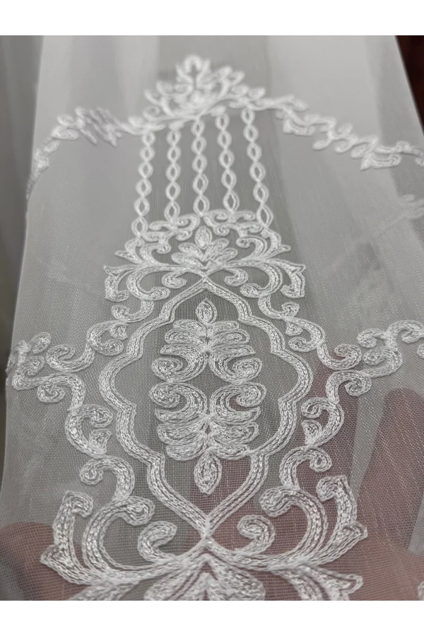 NİVEMESHOME 4528 ASEL 1/2,5 PİLELİ TÜL PERDE APM