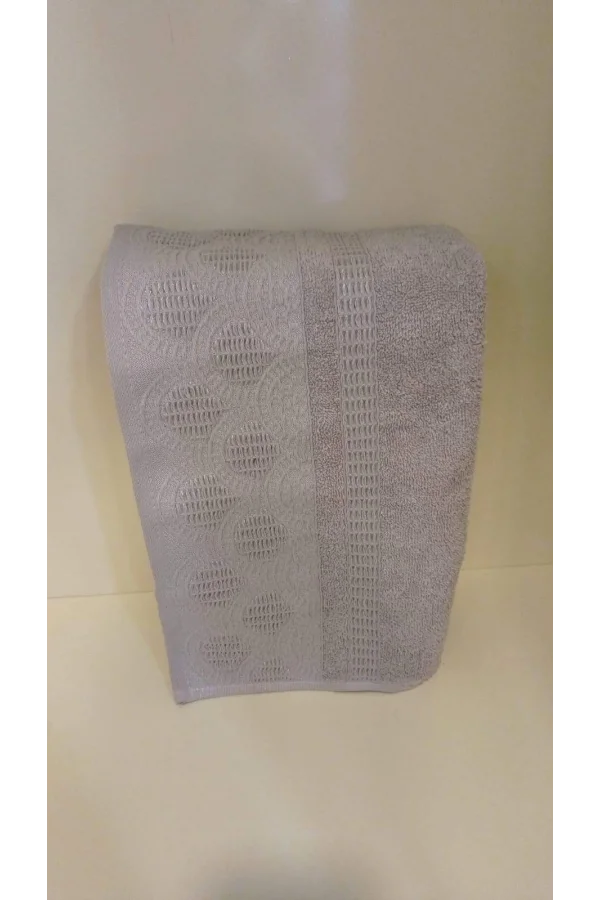 HARMONY OPEN GREY 50*90 FACE TOWEL KARACAN