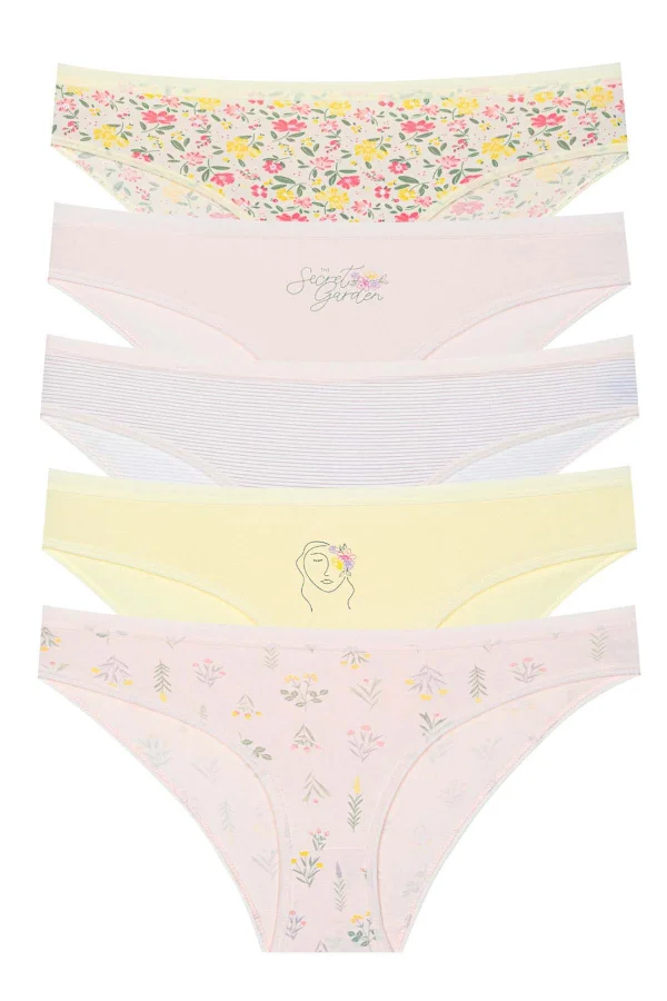 BERRAK 11375 WOMENS 5 PIECE ASSORTED BIKINI