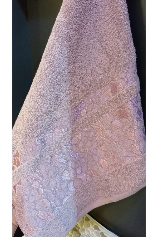 TOALLA DE CARA CEYLAN MOR 50*90 KARACAN