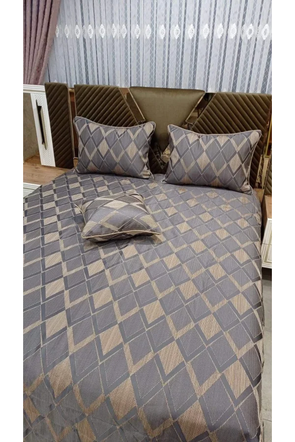 DIAMOND DUNKELBLAU DOPPELBETTDECKE ECOSSE