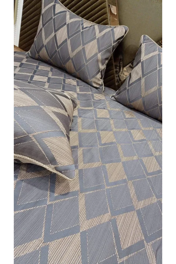 DIAMOND DUNKELBLAU DOPPELBETTDECKE ECOSSE