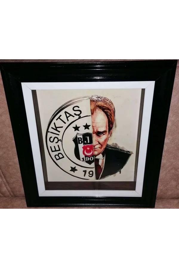 CUADRO HECHO A MANO DE MUSTAFA KEMAL ATATÜRK&BEŞİKTAŞ