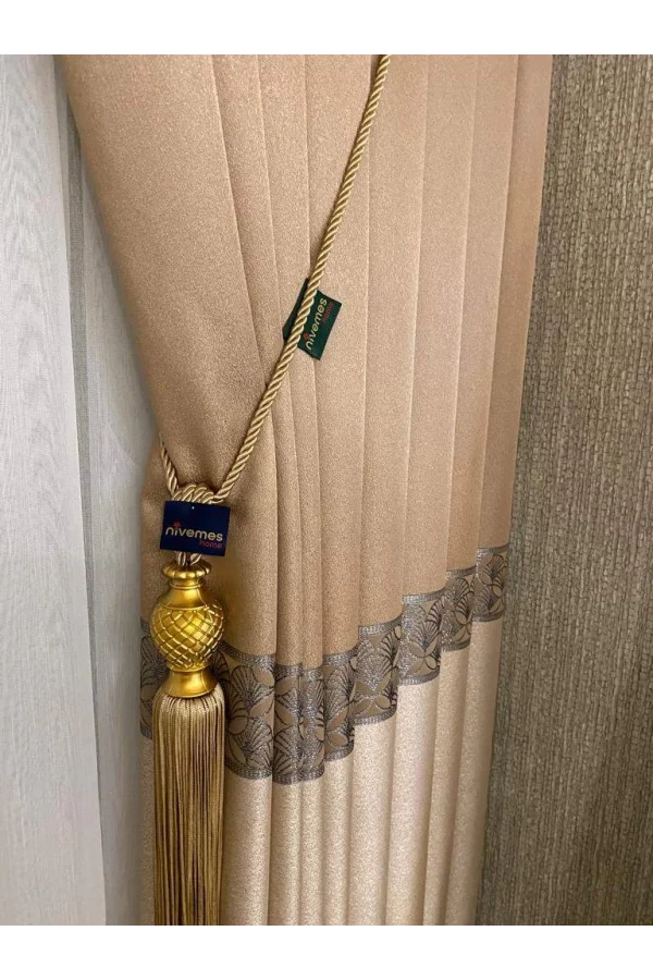 FREZYA FJ6331316V-401 CRÈME/GOLD 1/3 SIK PILE FOND RIDEAU APM