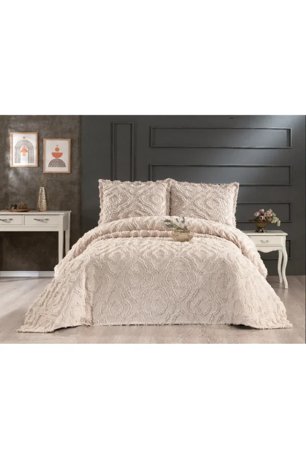 HERCAİ BEJ 3 TEILIGES BETTWÄSCHE SET ÇAPA HOME