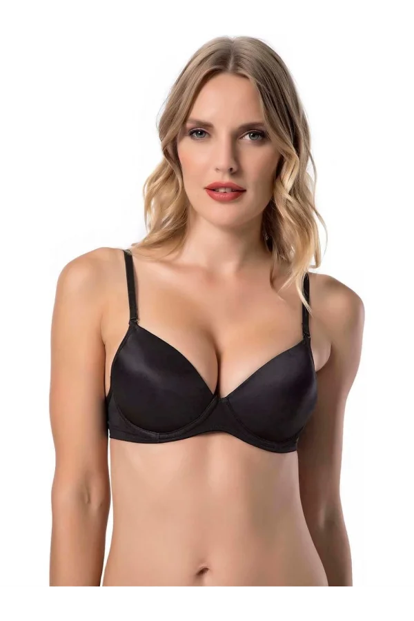 LE JARDİN 7080 MİKRO KAPLI SİLİKONLU SÜTYEN SİYAH