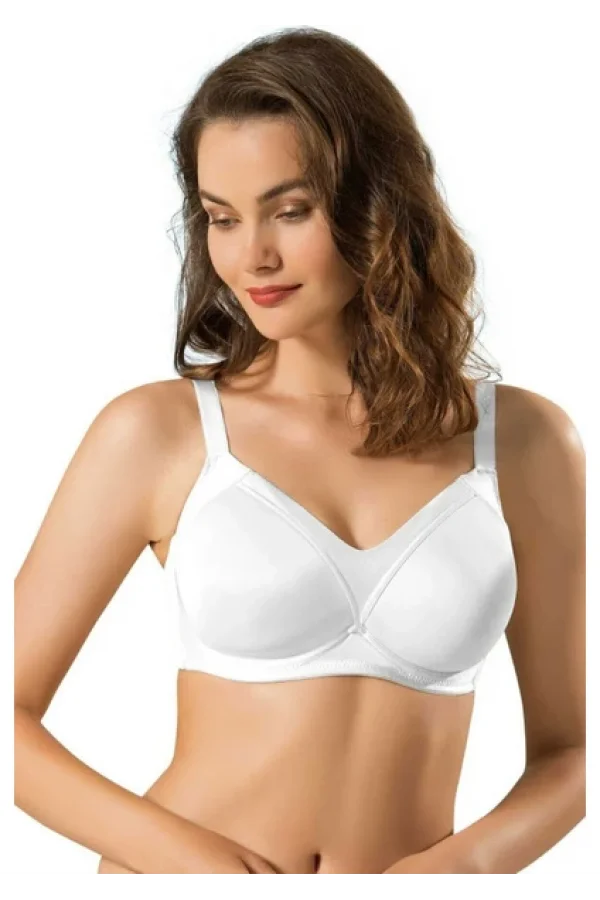 REggiseno Soft Cup senza fili contenitivo LE JARDİN 9150-B BIANCO